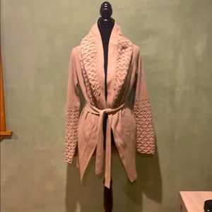 Aqua long sweater cardigan